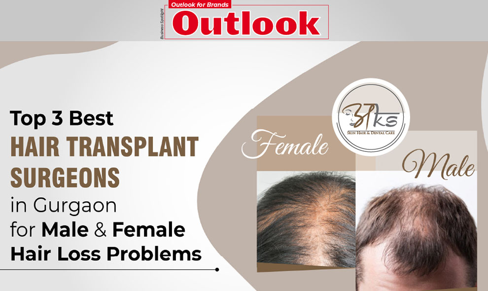AKS clinic featured by outlook India as best Hair transplant clinic in gurgaon
